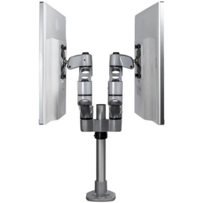 StarTech.com Desk Mount Dual Monitor Arm, Premium Articulating Desktop VESA Mount up to 27" (17.6lb/8kg) Displays, Height Adjustable - VESA 75x75/100x100mm heavy duty dual monitor mount for two displays up to 30in (22lb) each - Ergonomic height adjustable/Horizontal Articulating/360 rotating/tilt/sw RMNT 