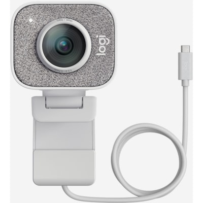 Logitech - Webcam StreamCam - 60 fps - Blanc - USB 3.1 - 1920 x 1080 Vidéo - Autofocus - 78° Angle - Microphone - Pour Ordinateur, Moniteur  