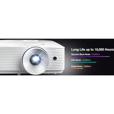 Optoma HD28HDR 3D DLP Projector - 16:9 - 1920 x 1080 - Front, Ceiling, Rear - 1080p - 6000 Hour Normal Mode - 10000 Hour Economy Mode - Full HD - 50,000:1 - 3600 lm - HDMI - USB - 1 Year Warranty  Source 1.47 1.62 Throw Ratio  6.2 lbs. 1x HDMI 2.