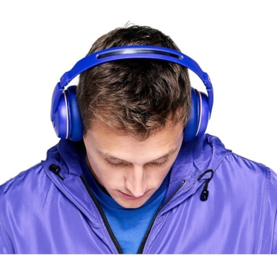 Skullcandy Cassette Wireless On-Ear Headphones - Stereo - AUX - Wired/Wireless - Bluetooth - 30 Ohm - 20 Hz to 20 kHz - Over-the-head - Binaural - Circumaural - Cobalt Blue EADPHONES 