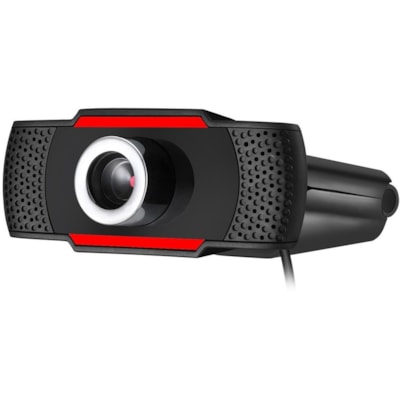 Adesso CyberTrack CyberTrack H3 Webcam - 1.3 Megapixel - 30 fps - Black, Red - USB 2.0 - 1280 x 720 Video - CMOS Sensor - Manual Focus - Microphone - For Computer, Notebook, Smart TV  