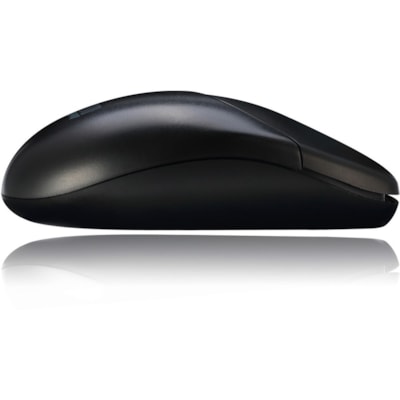 Adesso Antimicrobial Wireless Desktop Mouse - Optical - Wireless - 30 ft (9144 mm) - Radio Frequency - 2.40 GHz - Black - USB Type A - 1200 dpi - Scroll Wheel - 3 Button(s) - Symmetrical - 2 x AAA Battery Supported  MOUSE 