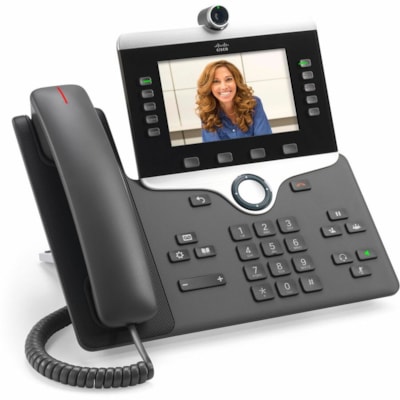 Cisco 8845 IP Phone - Refurbished - Corded - Corded - Bluetooth - Wall Mountable - Charcoal  - VoIP - 2 x Network (RJ-45) - PoE Ports  PERP 