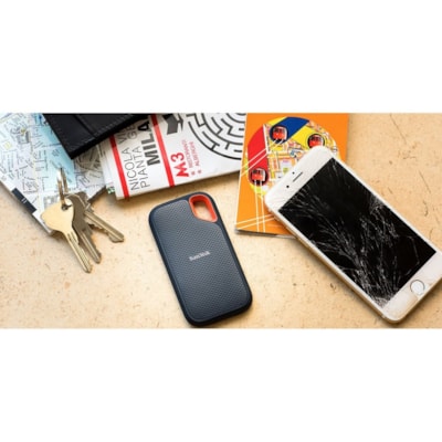 SanDisk Extreme SDSSDE61-500G-G25 500 GB Portable Solid State Drive - External - 1050 MB/s Maximum Read Transfer Rate - 5 Year Warranty  