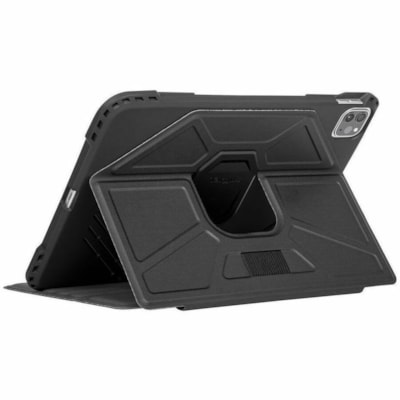Targus Pro-Tek THZ866GL Rugged Carrying Case (Folio) for 10.9" to 11" Apple iPad Air (4th Generation), iPad Air (5th Generation), iPad Pro, iPad Pro (2nd Generation), iPad Pro (3rd Generation), iPad Pro (4th Generation), iPad Air 11 (2024), iPad Air 11 (2025) Tablet - Black - Drop Resistant, Impact   Air 10.9 (4th Gen)  iPad Pro 11 (2nd/1st Gen)
