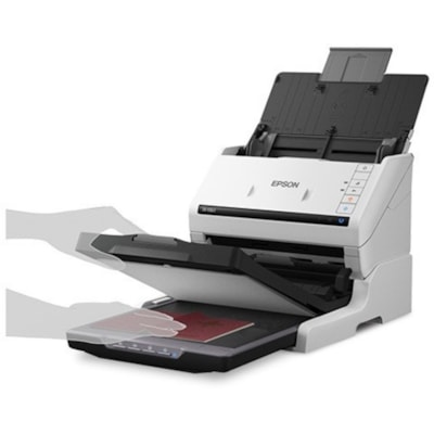 Epson - Numériseur avec chargeur automatique de documents (CAD) DS-530 II Grand format - 600 dpi Optique - 30 bit Couleur - 24 bit Echelle de gris - 35 ppm (Mono) - 35 Page(s) Par Minute (mode Couleur) - Numérisation recto-verso - USB  