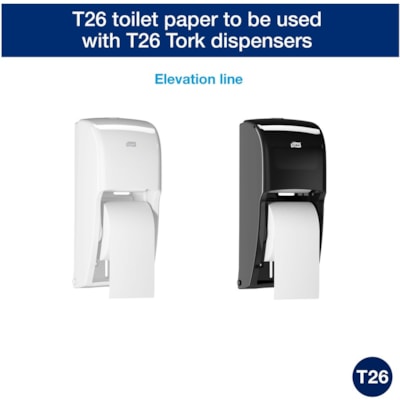 Papier hygiénique Recyclé TORK - 1 Plilongueur de 3,75 po (95,25 mm) - 2000 Feuilles/Rouleau - diamètre du rouleau 5,40 po (137,16 mm) - 1,65 po (41,91 mm) Matériau - Blanc - Fibre - 36 Rouleau 1 ÉPAISSEUR  36 ROULEAUX 