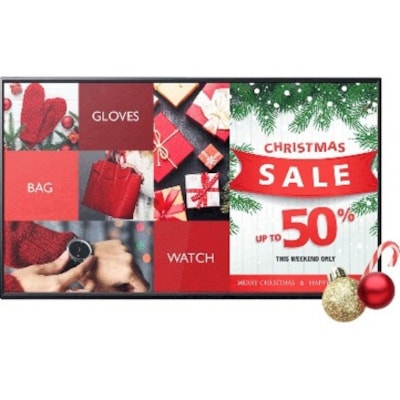 BenQ 55" 4K Smart Signage ST5501K - 55" (1397 mm) LCD - 32 GB - 3840 x 2160 - Direct LED - 350 cd/m² - 2160p - HDMI - USB - DVI - Serial - Wireless LAN - Bluetooth - Ethernet - Android - Black  MNTR 