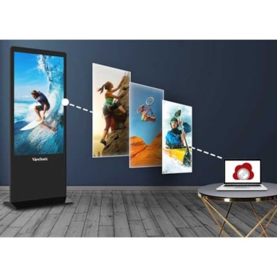 ViewSonic Digital ePoster EP5542 Digital Signage Display - 55" (1397 mm) LCD Cortex A73 - 2 GB DDR4 SDRAM - 3840 x 2160 - Direct LED - 400 cd/m² - 2160p - HDMI - USB - SerialEthernet - Android 8.0 Oreo - Energy Star  MNTR 