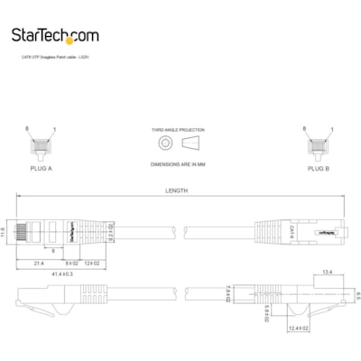 StarTech.com 35ft (10.7m) CAT6 Ethernet Cable, LSZH (Low Smoke Zero Halogen) 10GbE Snagless 100W PoE UTP RJ45 Black Network Patch Cord ETL - 35ft/10.7m Black LSZH CAT6 Ethernet Cable - 10GbE Multi Gigabit 1/2.5/5Gbps/10Gbps to 55m - 100W PoE++, ANSI/TIA-568-2.D Category 6 - 24 AWG stranded 100% copp ernet Cable - 10GbE Multi Giga bit 1/2.5/5Gbps/10Gb