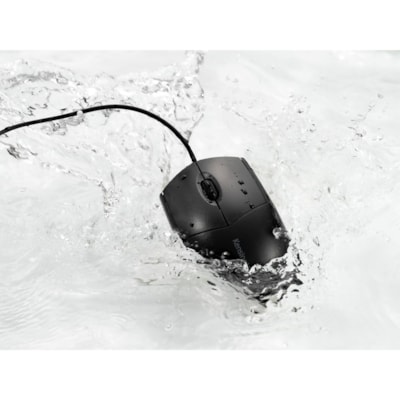 Kensington Pro Fit Wired Washable Mouse - Rugged - Optical - Cable - Black - USB Type A - 1600 dpi - Scroll Wheel - 3 Button(s) - Symmetrical RD MSE 