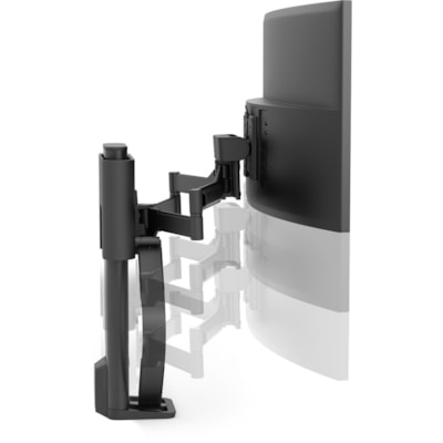 Ergotron TRACE Desk Mount for Monitor, LCD Display - Matte Black - 1 Display(s) Supported - 38" Screen Support - 21.61 lb (9800 g) Load Capacity - 75 x 75, 100 x 100 MBK 