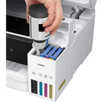 Epson - Imprimante multifonction à jet d'encre WorkForce ST-C4100 Sans fil - Couleur - Copieur/Télécopieur/Imprimante/Scanner - 4800 x 1200 dpi Impression - Automatique Recto/Verso - jusqu'à 5000 Pages mensuelles - 250 alimentation d'entrée - Couleur Scanner à Pla rinter 