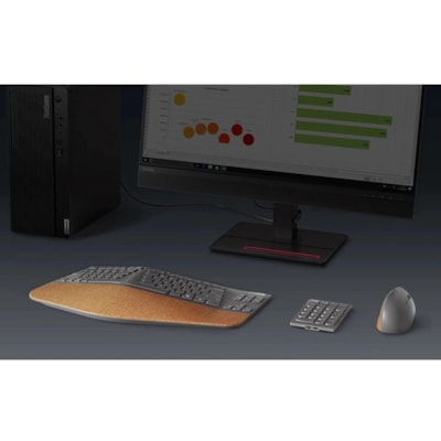 Lenovo Go Wireless Split Keyboard - US English - Wireless Connectivity - 2.40 GHz - English (US) - PC - Scissors Keyswitch - AA Battery Size Supported - Storm Gray ard - US English 