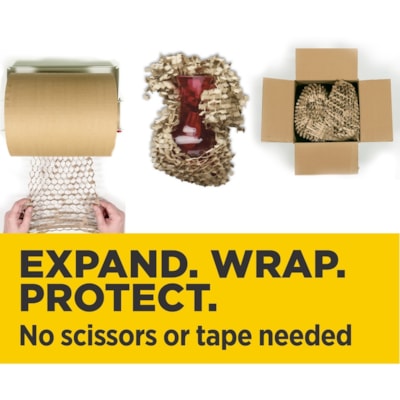 Scotch Cushion Lock Protective Wrap Dispenser - Gray - 1 Each 15.43 IN X 7.22 IN X 11.96 IN 