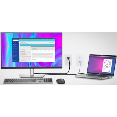 Dell P2723QE 27" Class 4K LCD Monitor - 16:9 - Black, Silver - 27" Viewable - In-plane Switching (IPS) Black Technology - WLED Backlight - 3840 x 2160 - 350 cd/m² - 5 ms - 75 Hz Refresh Rate - HDMI - USB Hub  MNTR 