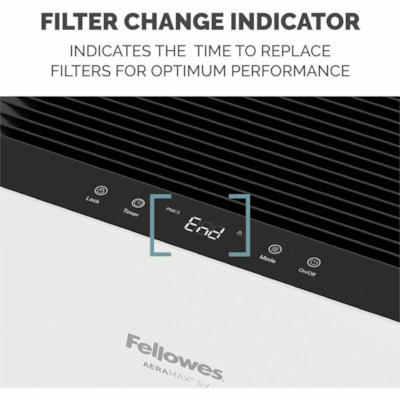 Fellowes AeraMax SV Air Purifier - True HEPA - 1500 Sq. ft. (139354560 mm²) - White  
