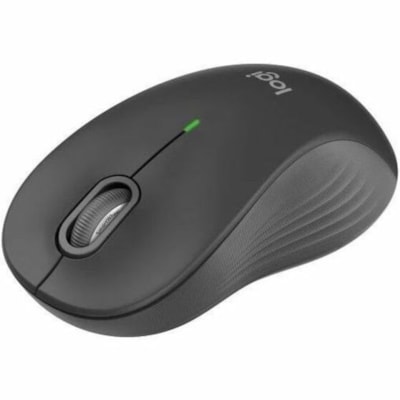 Logitech Signature M550 Mouse - Optical - Wireless - 32.81 ft (10000 mm) - Bluetooth - Graphite - USB - 4000 dpi - Scroll Wheel - 3 Button(s) - 3 Programmable Button(s) - Large Hand/Palm Size - 1 x AA Battery Supported - 1 / Each  