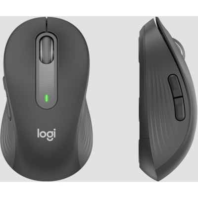 Logitech Signature MK650 Combo for Business Wireless Mouse and Keyboard Combo - USB Plunger Wireless Bluetooth/RF Keyboard - 118 Key - French - Graphite - USB Wireless Bluetooth/RF Mouse - 4000 dpi - Scroll Wheel - Graphite - AA - Compatible with PC, Mac  