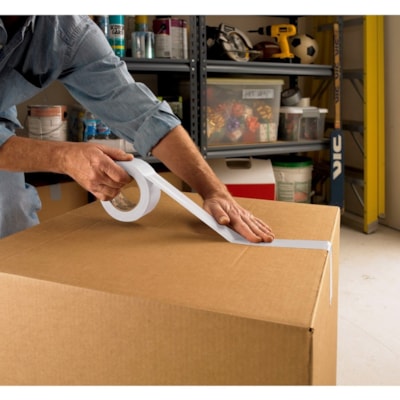 3M Duct Tape - 20 yd (18.3 m) Length x 1.88" (47.8 mm) Width - White - 1 Roll 1.88"X20YD (48 MM X 18.2 M) 12 RLS/CASE