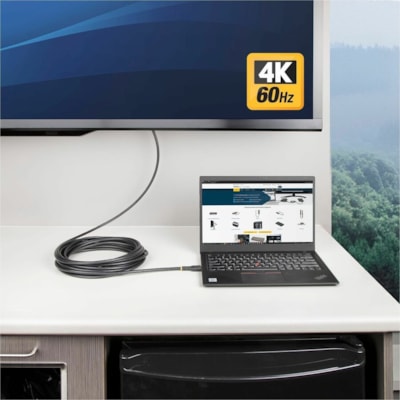 StarTech.com 10m (30ft) Active HDMI Cable, HDMI 2.0 4K 60Hz UHD, Rugged HDMI Cord w/ Aramid Fiber, Heavy-Duty High Speed HDMI 2.0 Cable - 30ft Active HDMI 2.0 Cable with Ethernet supports 4K 60Hz - Built-in amplifier - Directional cable with source/display labels - Heavy-duty 28AWG HDMI cord with TP  ADAP 