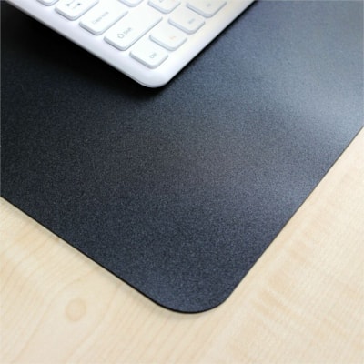 Desktex® Black Vinyl Rectangular Desk Pads - 20" x 36" - Rectangular - 20" (508 mm) Width x 36" (914.40 mm) Length x 0.03000" (0.76 mm) Depth - Black Backing - Vinyl - Black   