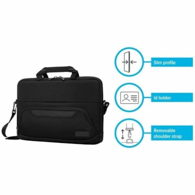 Targus TBS579GL Notebook Case - For Notebook, Chromebook - Black - Water Resistant - 14" Maximum Screen Size Supported  