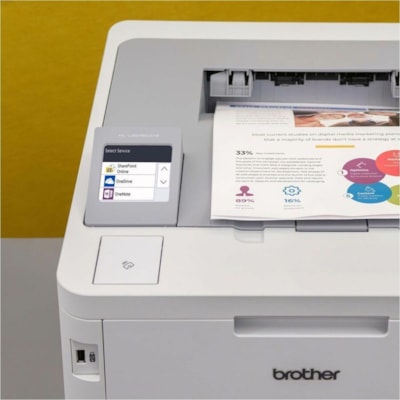 Brother HL-L8245CDW Desktop Wireless Laser Printer - Color - 31 ppm Mono / 31 ppm Color - 2400 x 600 dpi class - Automatic Duplex Print - 250 Sheets Input - Ethernet - Wireless LAN - Wi-Fi Direct, Apple AirPrint, Mopria, Brother Mobile Connect - 50000 Pages Duty Cycle - Plain Paper Print - Gigabit E  PRNT 