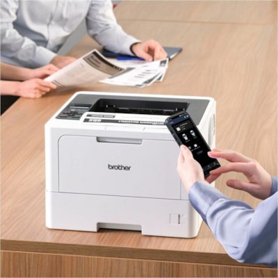 Brother HL-L5210DW Desktop Wireless Laser Printer - Monochrome - 48 ppm Mono - 1200 x 1200 dpi Print - Automatic Duplex Print - 250 Sheets Input - Ethernet - Wireless LAN - Brother iPrint&Scan, Wi-Fi Direct, Mopria, Brother Print Service Plugin, Apple AirPrint, Brother Mobile Connect - 90000 Pages D ER BUSINESS 
