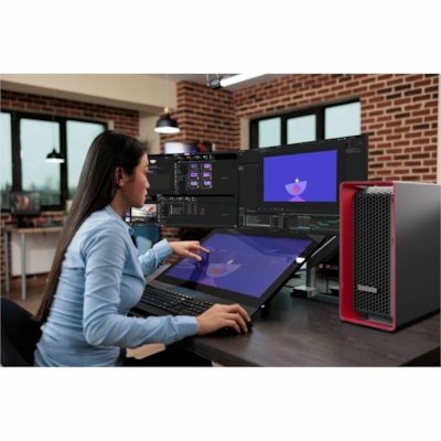 Lenovo ThinkStation P7 30F3003NUS Workstation - 1 Xeon w7-3455 - vPro Technology - 64 GB - 2 TB SSD - Intel W790 Chip - Windows 11 Pro for Workstations - 1 RTX A2000 12 GB Graphics - Serial ATA, NVMe Controller - English Keyboard - Gigabit Ethernet, 10 Gigabit Ethernet - Wireless LAN  SYST 