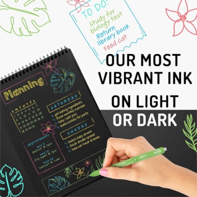 Paper Mate Inkjoy Gel Bright! Pens, Medium Point (0.7mm) - 0.7 mm (0.03") Medium Pen Point - Retractable - Assorted Ink - Gel-based - Assorted Barrel - 6 / Pack INKJOY BRIGHT 