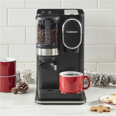 Cuisinart Grind & Brew Single-Serve Coffeemaker - Programmable - 1.42 L - Single-serve - Grinder - K-Cup Pod/Capsule Brand - Black - Charcoal Filter GRIND & BREW 