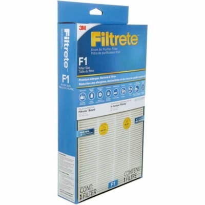 3M Premium Allergen, Bacteria, & Virus Filter FAPF-CA-F1-PBV, True HEPA, F1, 1/Pack - HEPA - For Air Purifier - Remove Bacteria, Remove Allergens, Remove Virus, Remove Airborne Particles, Remove Dust, Remove Lint, Remove Mold Spores, Remove Debris, Remove Pet Dander - 100% Particle Removal Efficienc TRUE HEPA  F1  1/PACK FOR RESIDENTIAL USE ONLY