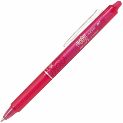Crestar FriXion Ball Gel Pen - 0.7 mm (0.03") Fine Pen Point - Refillable - Retractable - Purple, Pink, Turquoise, Blue Ink - Thermosensitive Gel Ink - Blue, Turquoise, Pink, Purple Barrel - Stainless Steel, Carbide Tip - 4 / Pack SET OF 4  ASSORTED COLOURS 