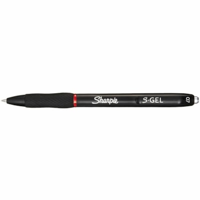 Sharpie S-Gel Gel Pen - 0.7 mm (0.03") Medium Pen Point - Retractable - Black, Red, Blue Ink - Gel-based - Black Barrel - 8 / Pack  