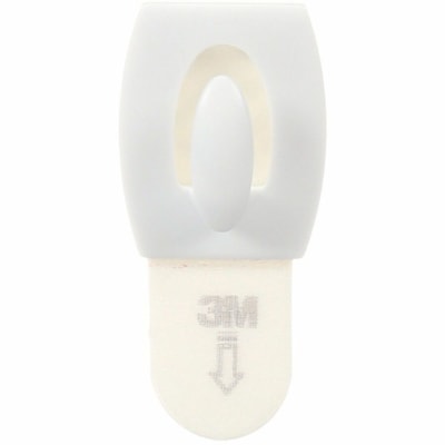 Command Hook - 6 Hooks - 8 oz (226.80 g) Capacity - for Apartment, Dorm, Glass, Home, Office, Paint, Tile, Tool, Wall, Wood - Plastic - White 6HOOKS 8STRIPS PER PACK HOLDS UP TO .5LBS