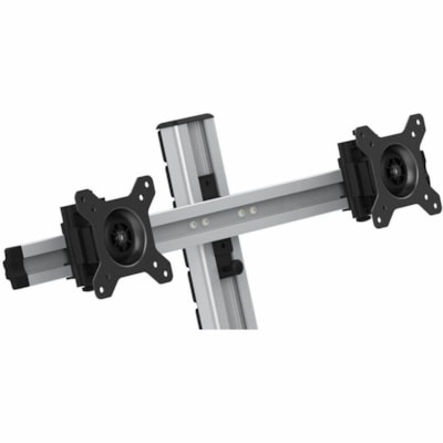 Rocelco - Montage de bureau Sit-Stand pour Moniteur, Poste de travail, Ordinateur, Clavier, Souris - Noir - Hauteur réglable - 27 po Support d'écran - 24 lb (10886,22 g) Capacité de charge - Acier, Aluminium - 1 Unité  Floating Desk ise à debout.
