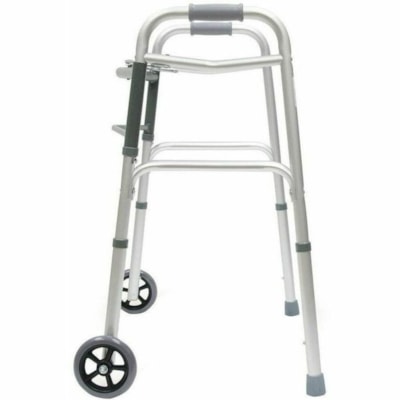 Bios Medical Replacement Walker Tips for 56004 (2pcs) - 2 Piece 5" WHEELS AND RUBBER FEET 