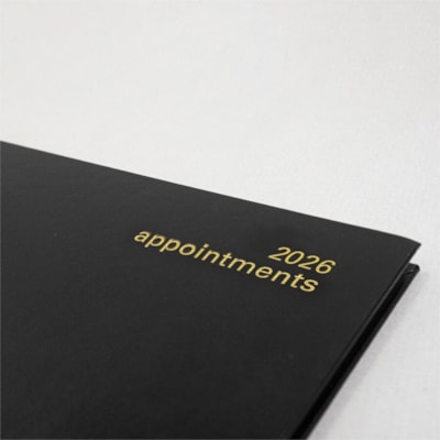 Letts 2026 Principal 12-Month Weekly Planner - January to December - 10 -1/4" x 8-1/4" - Black - English - Weekly - 12 Month - January 2026 to December 2026 - 8:00 AM to 8:00 PM - Hourly, Monday - Friday - 1 Week Double Page Layout - 8 1/4" (209.55 mm) x 10 1/4" (260.35 mm) Sheet Size - White Sheet   