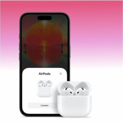 Apple AirPods 4 Earset - Siri - Stereo - True Wireless - Bluetooth - Earbud - Binaural - In-ear  WRLS 
