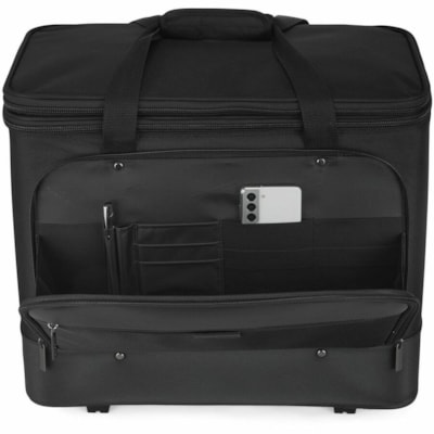 bugatti Core Carrying Case for 17" to 17.3" Notebook - Black - Polyester, Vegan Leather, 1680D Polyester Body - Telescoping Handle - 17.25" (438.15 mm) Height x 18.25" (463.55 mm) Width x 11" (279.40 mm) Depth - Unisex NYLON ON WHEELS 