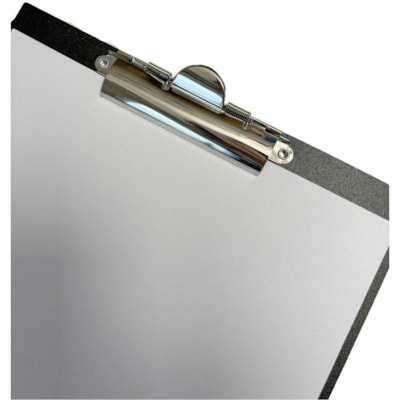 Grand & Toy Letter-size Clipboard Portfolio - 8 1/2" (215.90 mm) x 11" (279.40 mm) Sheet Size - Spring Clip - Polypropylene - Black - 1 / Unit 9.06"X 12.8" BLACK POLYPRPYLNE 
