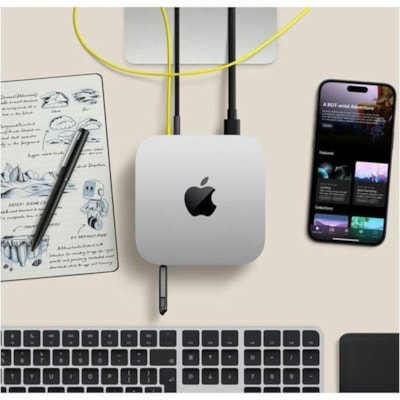 Apple Mac mini MU9E3VC/A Desktop Computer - Apple M4 - 16 GB - 512 GB SSD - Mini PC - Silver - Apple M4 Chip - MacOS Sequoia - Apple Deca-core (10 Core) - IEEE 802.11ax - 155 W  SYST 