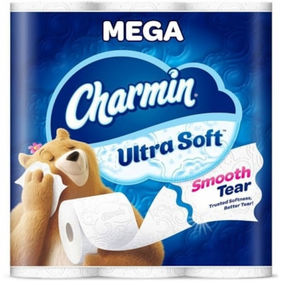 Charmin - Papier hygiénique Ultra Soft - 2 Pli - 224 Feuilles/Rouleau - Papier - 16 Rouleau MéGA ROUL 224 FEUILES PAR ROUL 