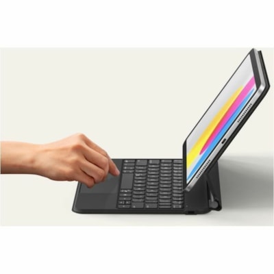 Belkin Connect Keyboard/Cover Case for 10.9" Apple iPad (10th Generation) Tablet - Anti-slip, Scratch Resistant - Faux Leather Exterior Material - 0.68" (17.20 mm) Height x 7.59" (192.80 mm) Width x 9.94" (252.60 mm) Depth NC IPAD 10TH GEN (FLOATING VER SION)