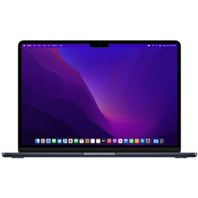 Apple MacBook Air MW1L3LL/A 15.3" Notebook - Apple M4 - 16 GB - 256 GB SSD - English (US) Keyboard - Midnight - Apple M4 Chip - 2880 x 1864 - macOS Sequoia - Apple - True Tone Technology, In-plane Switching (IPS) Technology, Liquid Retina Display - Front Camera/Webcam - 18 Hours Battery Run Time - I LE M4 CHIP WITH 10-CORE CPU AN D 10-CORE GPU  16GB
