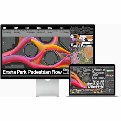 Apple Studio Display 27" Class Webcam 5K UHD LED Monitor - 27" Viewable - LED Backlight - 5120 x 2880 - 1 Billion Colors - 600 cd/m² - Speakers - USB Hub XTURE GLASS - TILT-ADJUSTABLE STAND