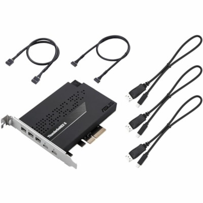 Asus ThunderboltEX 5 - PCI Express 4.0 x4 - 15 GB/s - Desktop, Keyboard, Mouse, Monitor - Plug-in Card - 3 USB Port(s) - 1 Thunderbolt Port(s) - 1 USB 2.0 Port(s) - PC  CARD 