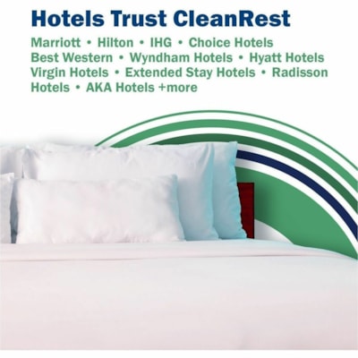 CleanRest - Protecteur de Matélas PRO 845168001694 - Blanc 39"W X 80"L X 7-15"H  BLANC 
