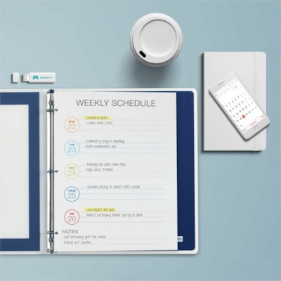 Avery® - Reliure Flexi-View(tm) ½" po , avec anneaux ronds, Bleu - 1/2 po (12,70 mm) Capcité du classeur - format lettre - format 8 1/2 po (215,90 mm) x 11 po (279,40 mm) - 100 Capacité en feuilles - 3 x 0,50 po (12,70 mm) Ring(s) - Fastener(s) : Anneau rond - Pocket(s) : 0, Int  " ROUND RINGS BLUE